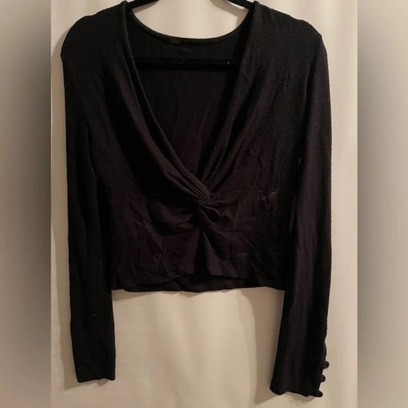 Free People Twist Front Shirt - Picture 1 of 4